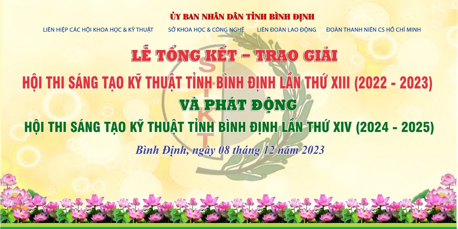 Tổng kết Hội thi Sáng tạo Kỹ thuật tỉnh Bình Định lần thứ XIII (2022-2023)